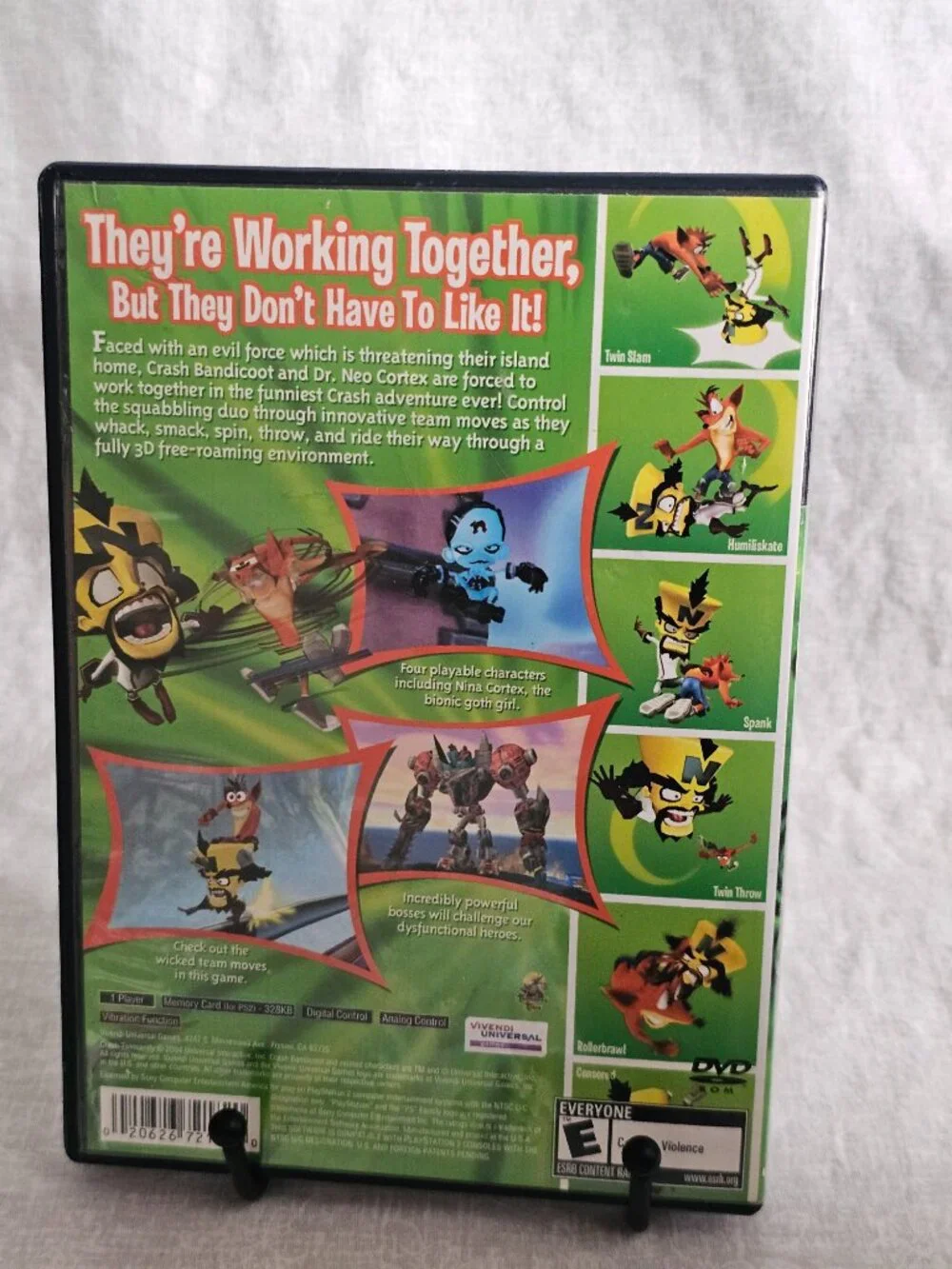 Crash TwinSanity (Sony PlayStation 2, 2004) - Good Condition - PS2 Crash Bandico